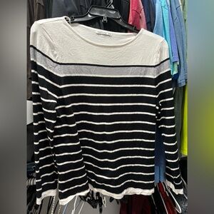 Extra large striped sweater